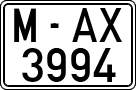 License plates of Spain, 1971 year series