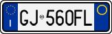 License plate of Italy, Cars (1994 year series)