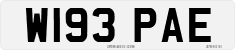 License plate of the United Kingdom, 1983 year system