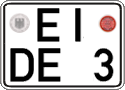 German license plate, Regular plates