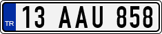 License plate of Turkey, Regular plates