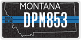 Montana, Specialty plates (ABC123)