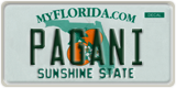 Florida, Vanity Plates