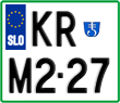License plate of Slovenia, Motorcycles