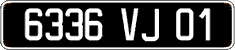 French license plate, FNI
