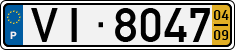 License plate of Portugal, Trailers