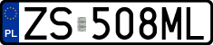 License plates of Poland, Regular car plates