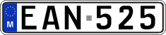 License plate of Malta, Regular plates (ABC 123)