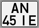 License plate of Portugal, Regular plates