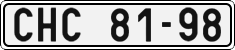 License plate of the Czech Republic, Cars (1960)