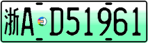 License plate of China, Electric vehicles