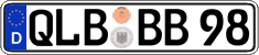 German license plate, Regular plates