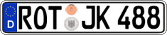 German license plate, Regular plates