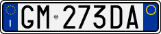 License plate of Italy, Cars (1994 year series)