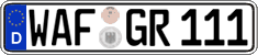 German license plate, Regular plates