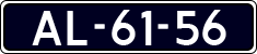 License plate of the Netherlands, Imported oldtimers (cars)