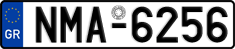 License plate of Greece, Cars