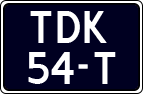 License plate of the Netherlands, Agricultural vehicles
