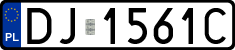 License plates of Poland, Regular car plates