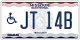 Missouri, Vehicles for disabled persons (AB 12C)