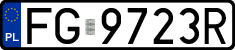 License plates of Poland, Regular car plates