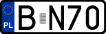 License plates of Poland, Regular car plates