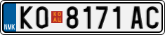 License plate of North Macedonia, Regular plates (2012)