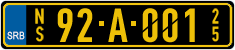 License plate of Serbia, Diplomatic