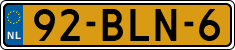 License plate of the Netherlands, Heavy Commercial Vehicles (1994 system)