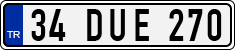 License plate of Turkey, Regular plates