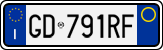License plate of Italy, Cars (1994 year series)