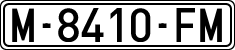 License plates of Spain, 1971 year series