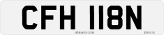 License plate of the United Kingdom, 1963 year system