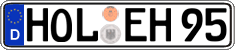 German license plate, Regular plates