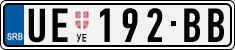 License plate of Serbia, Cars