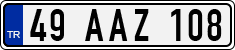 License plate of Turkey, Regular plates