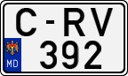 License plate of Moldova, Cars (1992)