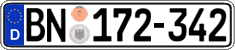 German license plate, Diplomatic