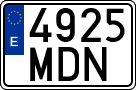 License plates of Spain, Ordinary (2000)