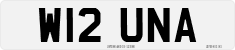 License plate of the United Kingdom, 1983 year system