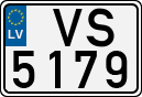 License plate of Latvia, Regular car plates