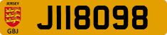 License plate of Jersey, Regular plates (J123456)