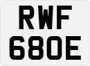 License plate of the United Kingdom, 1963 year system