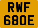 License plate of the United Kingdom, 1963 year system