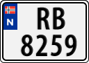License plate of Norway, Trailers, motorcycles, special vehicles