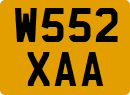 License plate of the United Kingdom, 1983 year system