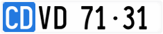 License plate of Switzerland, Diplomatic