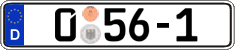 German license plate, Diplomatic