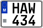License plate of Malta, Regular plates (ABC 123)