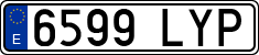 License plates of Spain, Ordinary (2000)